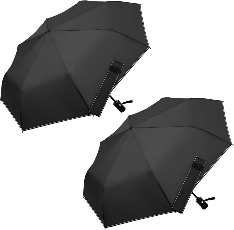 Lilac Compact Travel Windproof Umbrella, 43" Auto open/close Folding Quick Dry Umbrellas for Rain, Lightweight Portable Small for Backpack Car, Thoughtful Gift for Women Men Kids, TSA Approved - Image 1